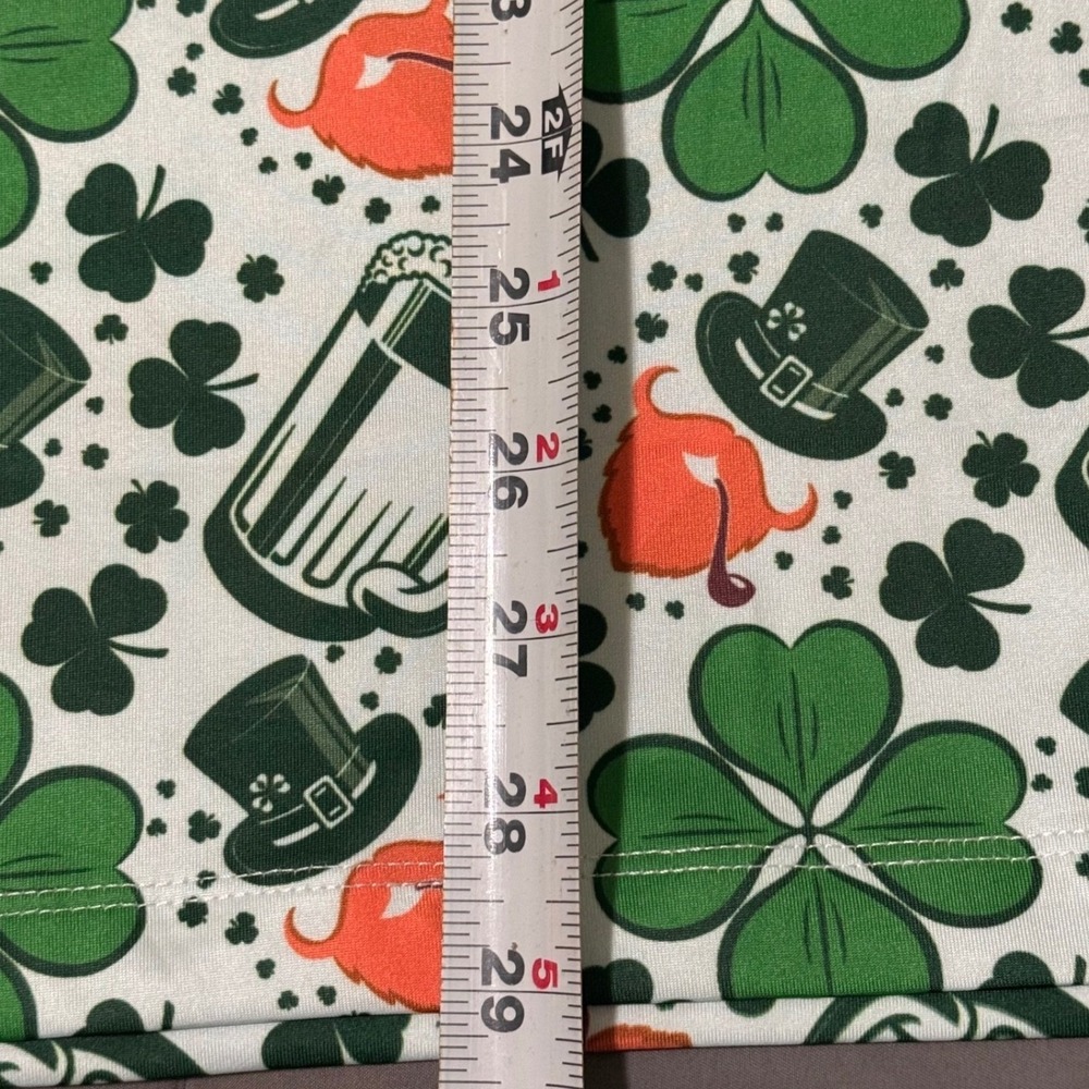 Yatta Golf Mens Large Leprechaun Luck Polo Shirt St Patricks Day Green Clover - Picture 3 of 8